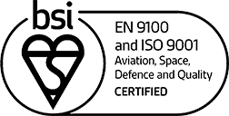 Accreditation logo. EN9100. ISO9100